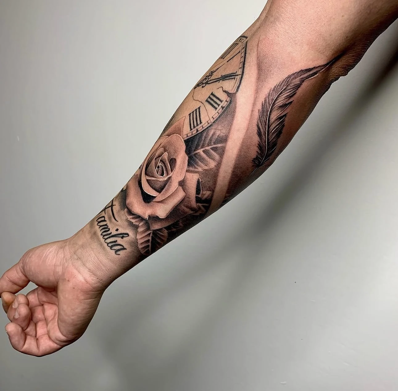 Tatuaje realizado en el estudio